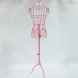 TEMU 1pc 핑크 아이언 맨네킨 여성용 트립오드 스탠드, 드레스메이킹 및 소매용으로 내구성 있는 금속 의류 디스플레이 맨네킨