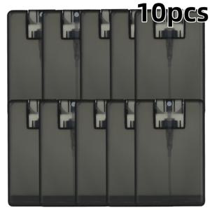 TEMU 10개입 20ml 카드형 미세 미스트 스프레이 병 - 향수, 핸드산itizer, 향기용 휴대용 플라스틱 분무기 - 투명 블랙, 레드, 화이트 옵션 - 여행용 수분 스프레이, 휴대용 가습기 | 컴팩트 스프레이 | 플라스틱 구조