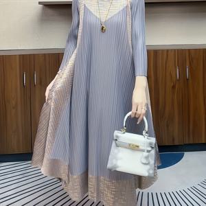 TEMU 중동 라마단 핫딜 고급 스커트, 긴팔 슬리밍 및 감성 드레스, 여성 의류