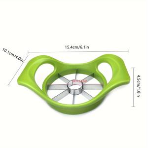 TEMU 스테인리스 스틸 블레이드가 있는 수동 사과 슬라이서 1개 - 내구성 있는 플라스틱 과일 슬라이서, 안전한 인체공학적 디자인, 전기 필요 없음, 가정 및 식당용 쉬운 청소 주방 도구