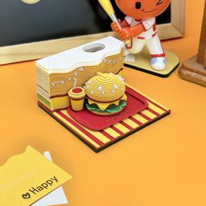 TEMU 미니 3D 종이 조각 스티키 노트 - 메모, 메시지 및 책상 장식에 완벽 | 독특한 생일 선물 아이디어