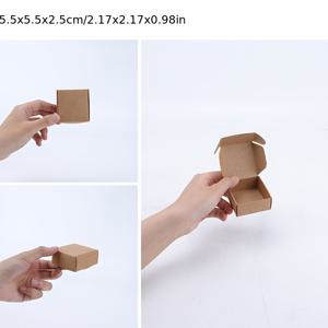 TEMU 20개 미니 선물 상자 - 뚜껑이 있는 우아하고 카드 스톡 포장 상자, 수제 비누, 사탕, 아로마테라피 제품, 소규모 사업, 튼튼한 구조, 스타일리시한 , 보석 보관 - 소규모 사업 및 가정에 적합