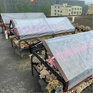 TEMU 중량 투명 야외 비 오는 커버 - 대형 크기, 두꺼운 및 가장자리 스티치, 정원, 파티오, 차고, 수영장용 다색 옵션 - 내구성 있는 날씨 보호, 파티오 비 오는 커버, 차고 액세서리, 현대적인 미학, 강화된 스티치, 파티오 향상