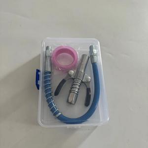 TEMU 락 클램프 타입 스테인리스 버터 건 노즐, 공구 상자용 고압 버터 오일 주입 노즐 세트, 유연한 호스 및 노즐 세트, 다양한 모델에 적합, 더블 핸들, 안전하고 정확한 윤활 도구