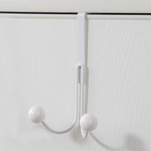 TEMU 1개 문걸이용 철제 후크 - 못 없는, 코트, 가방 및 액세서리용 다기능 이중 머리 걸이, 내구성 있는 금속 장인 정신, 옷장 및 문 정리에 이상적, 옷걸이