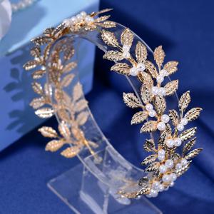 TEMU 여성용 우아한 잎 모양 헤드밴드 - 빈티지 레진 헤어 액세서리, 스테이지 퍼포먼스 및 코스튬 헤어피스 HP353, 페어리 테마, 깃털 없음, 세탁 불가