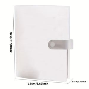 TEMU 1pc 네일 아트 스티커 정리 책, 스냅 클로저가 있는 대용량 플라스틱 직사각형 스토리지 앨범, 80장의 시트를 위한 편리하고 간단한 네일 아트 디자인 디스플레이