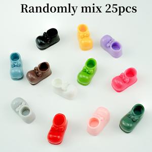 TEMU 25개 미니어처 수지 활 부츠 매력, DIY 주얼리 만들기 액세서리, 핸드메이드 플라스틱 아트 장식, 휴대전화 케이스 및 냉장고용