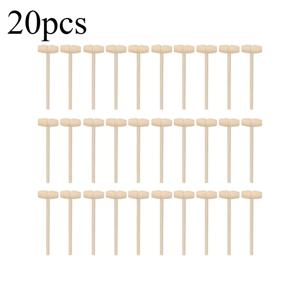 TEMU 20개 짜리 미니 나무 망치 세트 - 초콜릿 몰드, 거실 장식, 실내 사용, 전기 불필요, 파티 및 공예용 나무 마르티요