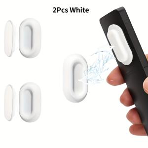 TEMU 2개 벽걸이 자석 리모컨 거치대, 자체 접착, 플라스틱, 가벼움, 전기 없음, 독립적, 3.2 큐빅 피트 이하 보관, 27인치 이하 높이, TV, 선풍기 및 에어컨 리모컨용, 크리스마스 및 할로윈 호환, 가정용 보관용 데스크 및 서랍 정리함