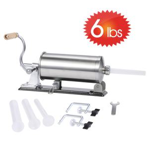 TEMU 국경을 넘는 신제품, 6파운드 세트, 스테인리스 수평식 수동 소시지 기계 3L 홈메이드 소시지 기계 편리하고 빠름