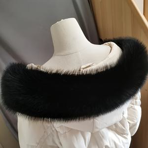 TEMU 럭셔리 패션 퍼 칼라 스카프, 아크릴 100% 플러피 탈부착 후드 액세서리, 단색 따뜻한 방풍 장식 스카프, 겨울 코트, 외출용 손세탁 가능