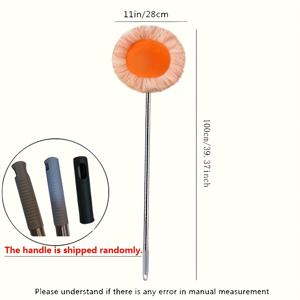 TEMU 1pc 확장형 천장 걸레, 다면 먼지 제거 및 청소 도구, 11x39.37 인치, 천장, 선풍기, 에어컨, 벽, 타일, 유리, 자동차, 전기 필요 없음, 거실, 침실, 욕실, 주방에 이상적|실링팬|수세미|벽걸이선풍기