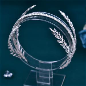 TEMU 1pc 아름다운 신부 헤드밴드, 유리 보석 장식, 유럽 및 미국 스타일, 웨딩 헤어 액세서리, 요정 테마, 손세탁 전용, 깃털 없음, 왕의 파티 티아라