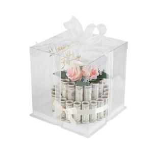 TEMU 2층 플라스틱 돈 케이크 선물 상자, 뚜껑이 있는 현금 분배기, 생일, 결혼식, 기념일, 졸업, 크리스마스, 추수감사절, 새해, 발렌타인데이 - 그를/her를 위한 놀라운 돈 상자