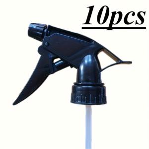 TEMU 10개 조절 가능한 정원 스프레이 병 노즐 - 블랙 플라스틱 멀티모드 미스트 & 물기둥 스프레이어, 효율적인 가정 정원용, 수동 정원 스프레이 | 현대적인 정원 액세서리 | 플라스틱 정원 도구, 호스 스프레이 노즐