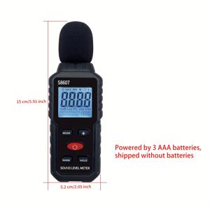 TEMU 바 및 KTV용 소음 측정기, 볼륨 감지기, 배터리 미포함, 소음 데시벨 측정기, 소음 레벨 게이지, 바 소음 감지기, 디지털 디스플레이 미터, 컴팩트 소음 측정기, 내구성 있는 소음 측정기, 견고한 구조, 볼륨 감지 장치, 오디오 레벨 분석기, 이벤트 주최자, 작업장 안전 관리자