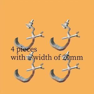 TEMU 4개 알루미늄 합금 무대 조명 후크 | PAR 조명, 빔, 모빙 헤드, 브래킷에 적합, 간편한 설치, 파이프 직경 32mm-52mm