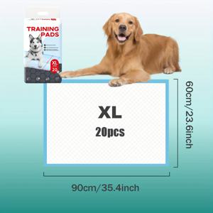 TEMU 100/50/40/20개 초대형 슈퍼 흡수 개 소변 패드 - 누출 방지, 냄새 제어, 일회용 애완동물 배변 훈련 및 사고를 위한 쉬운 사용 - 강아지, 새끼 고양이, 다른 애완 동물 소변 패드에 완벽함, 애완 동물 용품