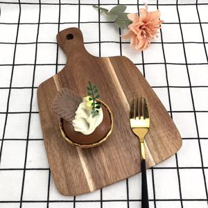 TEMU 1pc 나무 피자 보드, 핸들 포함 - 치즈, 고기, 과일 및 빵을 위한 부드러운 절단판 | 베이킹 및 서비스를 위한 이상적인 주방 준비 트레이