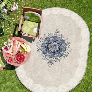 TEMU 1개, 캐시미어 + 세탁 가능한 베이스, 캐시미어 + 무게 /평방미터 + 두께 8.6mm, 야외용 러그, 야외용 러그, 캠핑, 피크닉용 간단한 오발 러그, 부드러운 매트, 세탁기 세탁 가능, 쉽게 청소 가능, 침실, 주방, 발코니용, 내구성, 미끄럼 방지 러그|발매트|캠핑매트