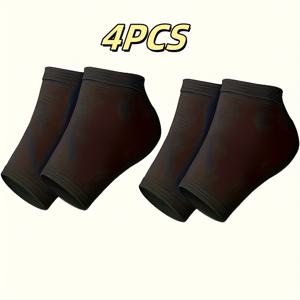 TEMU 4개 세트 소프트 젤 힐 쿠션 - 미끄럼 방지 쿠션 지원, 러닝, 워킹, 스탠딩용 - 발 관리, 발뒤꿈치, 발레 - 자세 교정 및 부상 완화 - 쉬운 착용 및 제거, 편안한 신발, 유연한 재질, 라이프스타일, 통기성 소재, 피트니스 애호가용|운동화|런닝화|러닝화