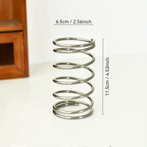 TEMU 1개 현대적이고 심플한 메탈 원형 칫솔 홀더, 보관용 메이크업 브러쉬 문구용 펜 홀더, 중공 방진 세면대 완벽한 장식