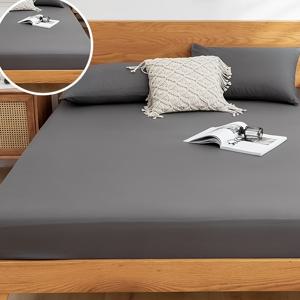 TEMU 1개 단색 싱글 레이어 피트 시트, 겨울용 순수 색상, 다양한 색상 및 사이즈 가능, 베개커버 또는 베개 코어 미포함