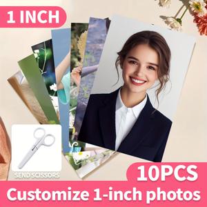 TEMU 10개 개인화 ID 사진 인쇄 및 고화질 사진 처리, 1인치 및 2인치 ID 사진 인쇄, 웨딩 사진, 모바일 폰 디지털 사진 인쇄 앨범, 맞춤형 크리스마스 선물, 추수 감사절 선물, 여자 친구와 남자 친구를 위한 생일 선물, 아버지의 날 선물, 애완 동물 사진 인쇄