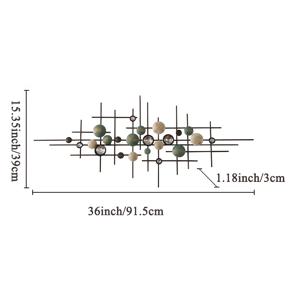 TEMU 현대적인 금속 벽 장식 - 별이 빛나는 하늘 & 반짝임 디자인, 발렌타인데이, 어머니날, 추수감사절, 크리스마스, 할로윈, 부활절을 위한 36x15.35 인치 다용도 홈 , 거실 예술 작품 | 기하학적 디자인 | 우아한 마감, 벽 장식