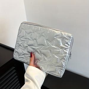 TEMU 스타 스타일 인조 자수 태블릿 케이스 포함 노트북 가방, 10/11인치 아이패드 및 13/14인치 맥북 .6인치 노트북 슬리브용