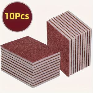 TEMU 10개입 - 코팅 스펀지 와이프 - 주방 청소 마법, 냄비 바닥, 도마, 녹슬은 스테인리스 냄비 및 이중 효과 세척에 적합