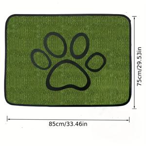 TEMU 강아지 훈련용 세탁 가능한 소변 패드, 초강력 재사용 가능한 강아지 패드, 녹색 긴 훈련용 패드, 바닥, 소파, 침대 및 크레이트용 누수 방지 및 미끄럼 방지 새끼 패드, 애완 동물 훈련용