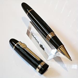 TEMU 블랙 라커 볼펜 - 골든 핏시, 슈미트 블랙/블루 리필, 남성 및 여성에게 최고의 볼펜 선물 세트, 전문적인 이사 사무실, 멋진 세련된 펜