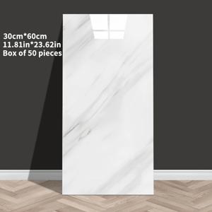 TEMU 20/50개 3D 대리석 벽 타일 벽지, 자체 접착 폼 벽 패널, 두꺼운 디자인, 홈 벽 스티커, 붙이고 떼기 쉬움, 청소 및 절단 용이, 욕실, 거실, 주방, 침실 리노베이션에 적합