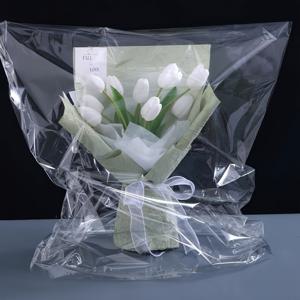 TEMU 20pcs 꽃 보석 선물 가방 - 꽃, 초록색, 꽃 바구니 보호를 위한 두꺼운 플라스틱 시트가 있는 내구성, 방수 및 방풍 투명 포장 - 꽃가게 및 선물로 이상적, 꽃 보석 액세서리|방수가방