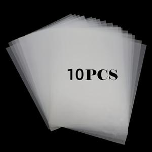 TEMU 10개입 무광 슈링크 랩 플라스틱 시트 - 0.3mm 얇은 슈링크 필름, 주얼리 제작, 선물 태그, 키체인, DIY 공예, 펜던트 & 목걸이용 - 강력 접착 커버, 쉽게 자르고 수축 가능