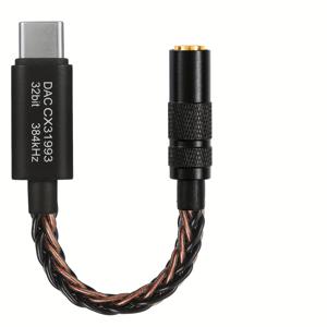 TEMU 헤드폰 어댑터 Type-C to 3.5mm DAC CX31993, 디지털 디코딩 헤드폰 앰프, 삼성 S23/S22/S21/S20 울트라 아이패드 프로 아이폰 15/16 샤오미 원플러스 USB-C 헤드셋 어댑터, 어댑터 헤드폰, 헤드폰 to USB C 어댑터, 휴대용 헤드폰 앰프, 항공기 헤드폰 어댑터, 헤드폰 잭 어댑터