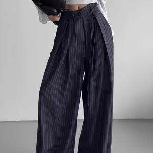 TEMU 하이웨이스트 와이드 레그 팬츠