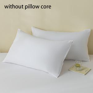 TEMU 2개 세트 헤비급 90g 침대 시트 호환 베개커버 - 솔리드 블랙 직사각형 봉투형, 초부드럽고 통기성 좋은 세탁 가능 베개커버, 싱글/더블 침대용, 20x30 (트윈/풀/퀸/킹 사이즈 공용)