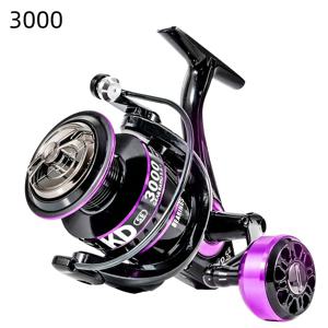 TEMU 1개 로빈스 KDSE 8kg 고강도 금속 그립 낚시릴 - 경량, 내구성 플라스틱 스피닝 휠, 민물 및 바닷물 낚시에 적합, 양손잡이 디자인, 슬림한 낚시 장비, 튼튼한 플라스틱 휠