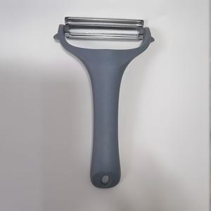 TEMU 미끄럼 방지 손잡이가 있는 스테인리스 양배추 껍질 벗기기 및 , 효율적인 야채 껍질 벗김을 위한 2개의 날카로운 직사각형 블레이드, 샐러드와 장식용 수동 주방 도구, 수동 껍질 벗기기 | 핸들드 야채 껍질 벗기기 | 미끄럼 방지 그립, 야채 슬라이서