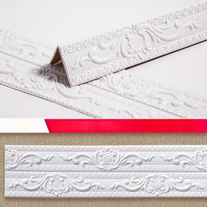 TEMU 1 롤 빈티지 유럽 3D 자체 접착 장식 경계, 쉽게 벗겨내고 스티커 폼 코너 트림, 방수 및 방습, 미끄럼 방지 바닥 스티커, 오일 방지 주방 코너 라인, 벽 가장자리 스트립, 침실, 욕실, 주방, 거실, TV 배경 벽에 적합