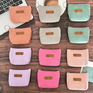 TEMU 12pcs 우아한 캔버스 동전 지갑, 여성용 인조 모피 키 홀더, 다양한 미니 지갑, 손세탁 가능, 선물용 | 밝은 액세서리 | 내구성 있는 천, 동전 지갑