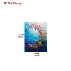 TEMU 생동감 있는 바다 물고기 캔버스 아트 - 프레임 없는 벽 장식, 리트로 해양 포스터, 거실, 침실, 사무실, 주방용 - 해양 주제 선물, 아름다운 물고기와 함께하는 생동감 있는 수중 장면, 해양 홈 데코