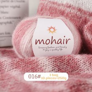 TEMU 10개, 각 250g - 컬러풀한 마를 및 블렌드 양모, 자수 패턴으로 자수, 크로셰, 스카프, 모자, 스웨일, 크래프팅 양모|다색 섬유|소프트 텍스처 양모|모자|스카프|뜨개실