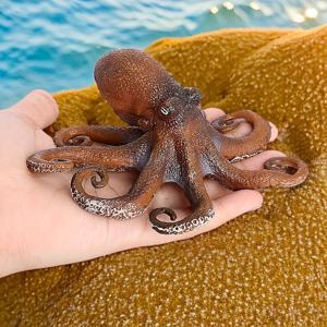 TEMU 1pc 아트 데코 스타일 오징어 모델 장식, 손수 제작된 PVC 오징어, 현실적인 질감, 아쿠아리움, 데스크탑, 플랜터, 바다 테마 장식에 이상적, 다용도 실내/실외 장식, 바다 테마 장식|아트 데코 스타일|PVC 공예, 오징어 욕실 장식