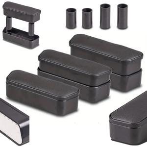 TEMU 유니버설 암레스트 박스, 세 가지 높이 조절 가능, 높이 조절 패드, 유니버설 도어 스토리지 박스, 암 지원 프레임, 유니버설 자동차 도어 암레스트 박스, 자동차 스토리지 박스, 자동차 암레스트 박스, 자동차 내부를 개선하는 다기능 접이식 스토리지 박스와 암레스트 패드, 자동차 내부를 위한 특별히 설계된 개조 액세서리, 운전 피로를 완화합니다.