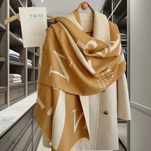 TEMU 1 스타일 여성용 스카프 - 고급스러운 양면 