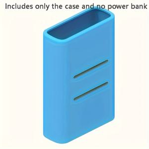TEMU 신형 샤오미 파워 뱅크 포켓 버전 10000mAh 모바일 파워 실리콘 보호 케이스에 적합한 창의적인 고급 블루 평행봉 방열 보호 케이스